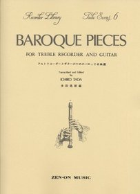 Tada Series 6 Baroque Pieces For Recorder And Guitar