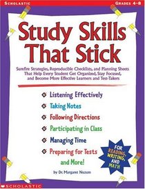 Study Skills That Stick (Grades 4-8)