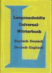 Langenscheidts Universal-Worterbuch: Englisch-Deutsch/Deutsch-Englisch