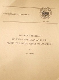 Detailed sections of pre-Pennsylvanian rocks along the front range of Colorado