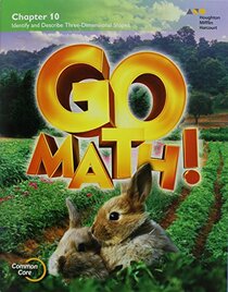 Go Math!: Student Edition Chapter 10 Grade K 2015