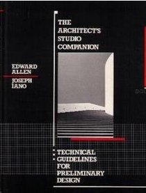 The Architect's Studio Companion: Technical Guidelines for Preliminary Design