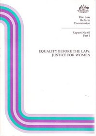 Equality before the law (Report / the Law Reform Commission)