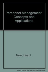 Personnel Management: Concepts and Applications