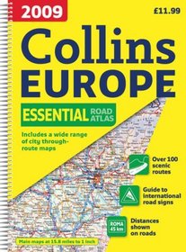 2009 Collins Road Atlas Europe: A4 Edition (International Road Atlases)