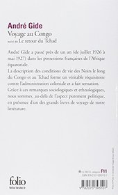 Voyage Au Congo Tchad (Folio) (French Edition)