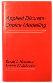 Applied Discrete Choice Modelling