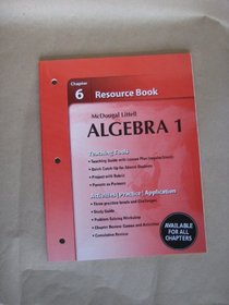 Algebra 1 Chapter 6 Resource Book (Algebra 1)