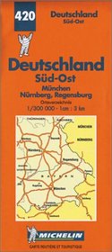 Michelin Germany Southeast Map No. 420 (Michelin Maps & Atlases)