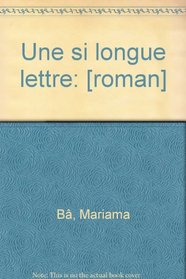 Une si longue lettre (French Edition)