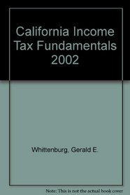 California Income Tax Fundamentals 2002