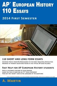 AP European History 110 Essays: 2014 First Semester