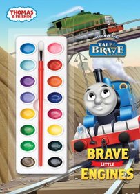 Brave Little Engines (Thomas & Friends) (Deluxe Paint Box Book)