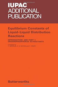 Equilibrium constants of liquid-liquid distribution reactions
