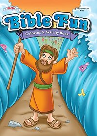 Bible Fun Coloring & Activity Book-Moses parting the Red Sea