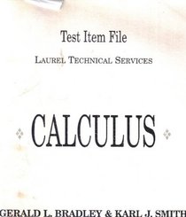 Calculus, Test Item File,