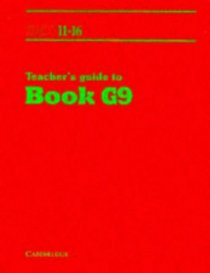 SMP 11-16 Teacher's Guide to Book G9 (School Mathematics Project 11-16)