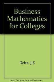 Business Mathematics for Colleges - Comp
