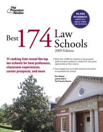Best 174 Law Schools, 2009 Edition (Graduate School Admissions Guides)