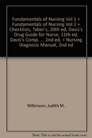 Fundamentals of Nursing Vol 1 + Fundamentals of Nursing Vol 2 + Checklists, Taber's, 20th ed, Davis's Drug Guide for Nurse, 11th ed, Davis's Comp. ... Manual, 2nd ed (Cardiovascular clinics)