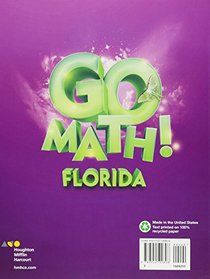 Go Math!: MAFS Student Edition Grade 3 2015
