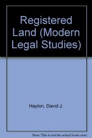 Registered Land (Modern Legal Studies)