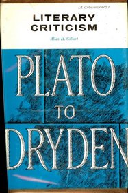 Literary Criticism: Plato to Dryden (Waynebook)
