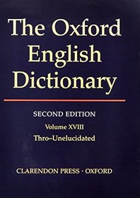Oxford English Dictionary Edition Volume 18