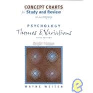 Concept Charts for Study and Review: For Psychology, Themes and Variations, Briefer Version, Sixth Edition