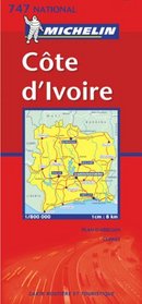Michelin Ivory Coast Map