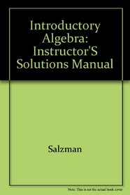 Introductory Algebra: Instructor's Solutions Manual