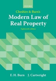 Cheshire and Burn's Modern Law of Real Property