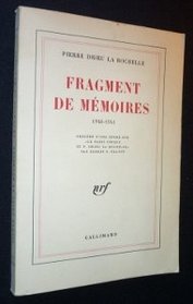 Fragment de memoires, 1940-1941 (French Edition)