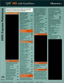 Cpt 2003 With Guidelines, Ama Express Reference Coding Card Obstetrics