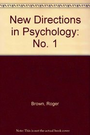 New Directions in Psychology: No. 1
