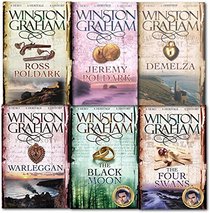 Winston Graham Poldark Series 6 Books Collection Set A Novel of Cornwall (Ross Poldark, Demelza, Jeremy Poldark, Warleggan, The Black Moon, The Four Swans)