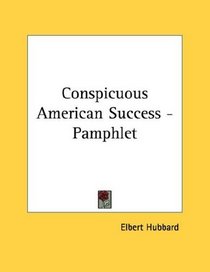 Conspicuous American Success - Pamphlet