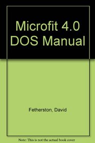 Microfit 4.0 DOS Manual