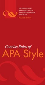 Concise Rules of APA Style (APA, Concise Rules of APA Style)