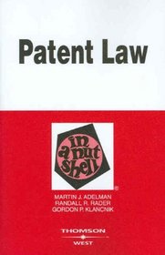 Patent Law in a Nutshell (Nutshell Series)