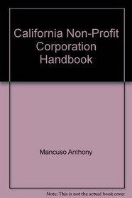 California Non-Profit Corporation Handbook