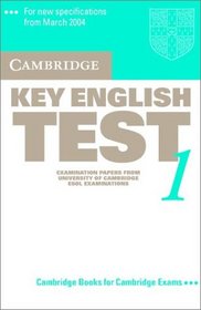 Cambridge Key English Test 1 Audio Cassette: Examination Papers from the University of Cambridge ESOL Examinations (Ket Practice Tests)