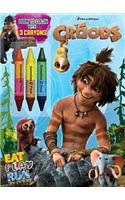The Croods: Eat Play Run: Book to Color with Crayons