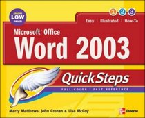 Microsoft Office Word 2003 QuickSteps (Quicksteps)