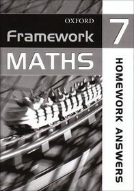 Framework Maths: Homework Answer Book Year 7
