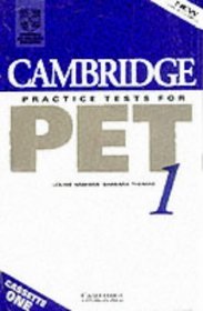 Cambridge Practice Tests for PET 1 Cassette set