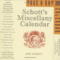 Schott's Miscellany Page-A-Day Calendar 2009 (Page-A-Day Calendars)