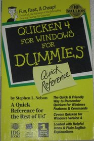 Quicken 4 for Windows for Dummies Quick Reference