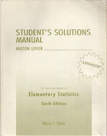 Student's Solutions Manual to Accompany Elementary Statistics