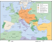 Europe, 1914 (World History Wall Maps)